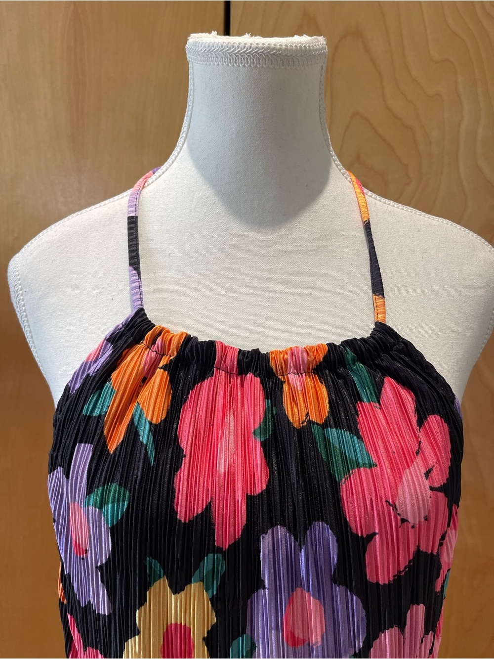 Black PepperMayo floral halter mini dress size 8 - Picture 2 of 8